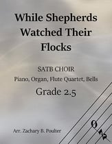 While Shepherds Watched Their Flocks SATB choral sheet music cover